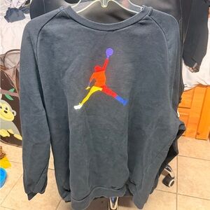 Jordan Men's Crewneck Sweater with Multicolor Logo